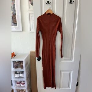 Aritzia Wilfred Ribbed Alchemy Dress